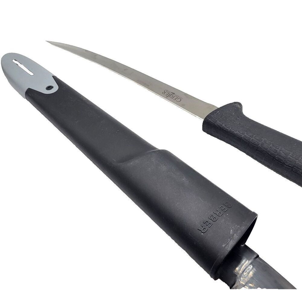 Gerber 7" Fine Edge Fixed Knife in Sheath